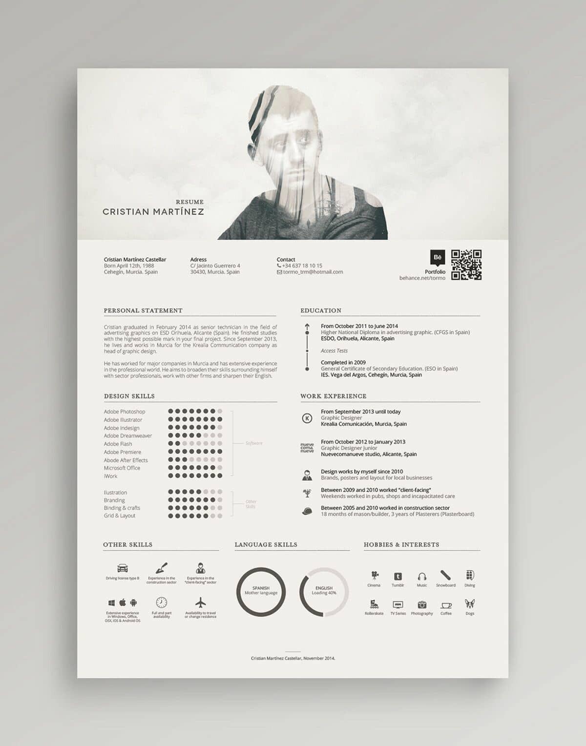 downloadable modern resume template free