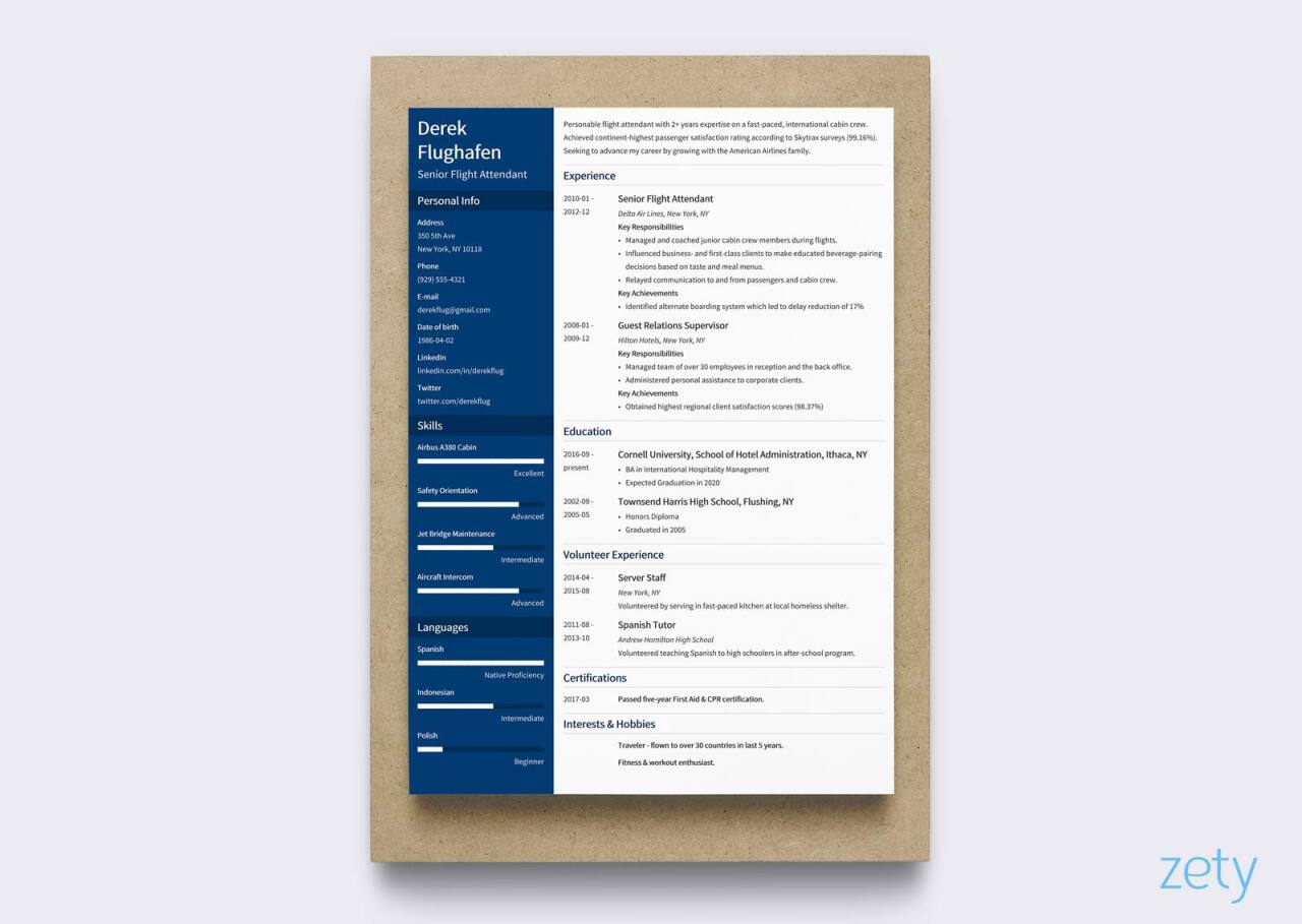 A view from the Zety resume editor displaying the process of completing the employment history segment and a collection of pre-drafted resume descriptions recommended for the particular position.