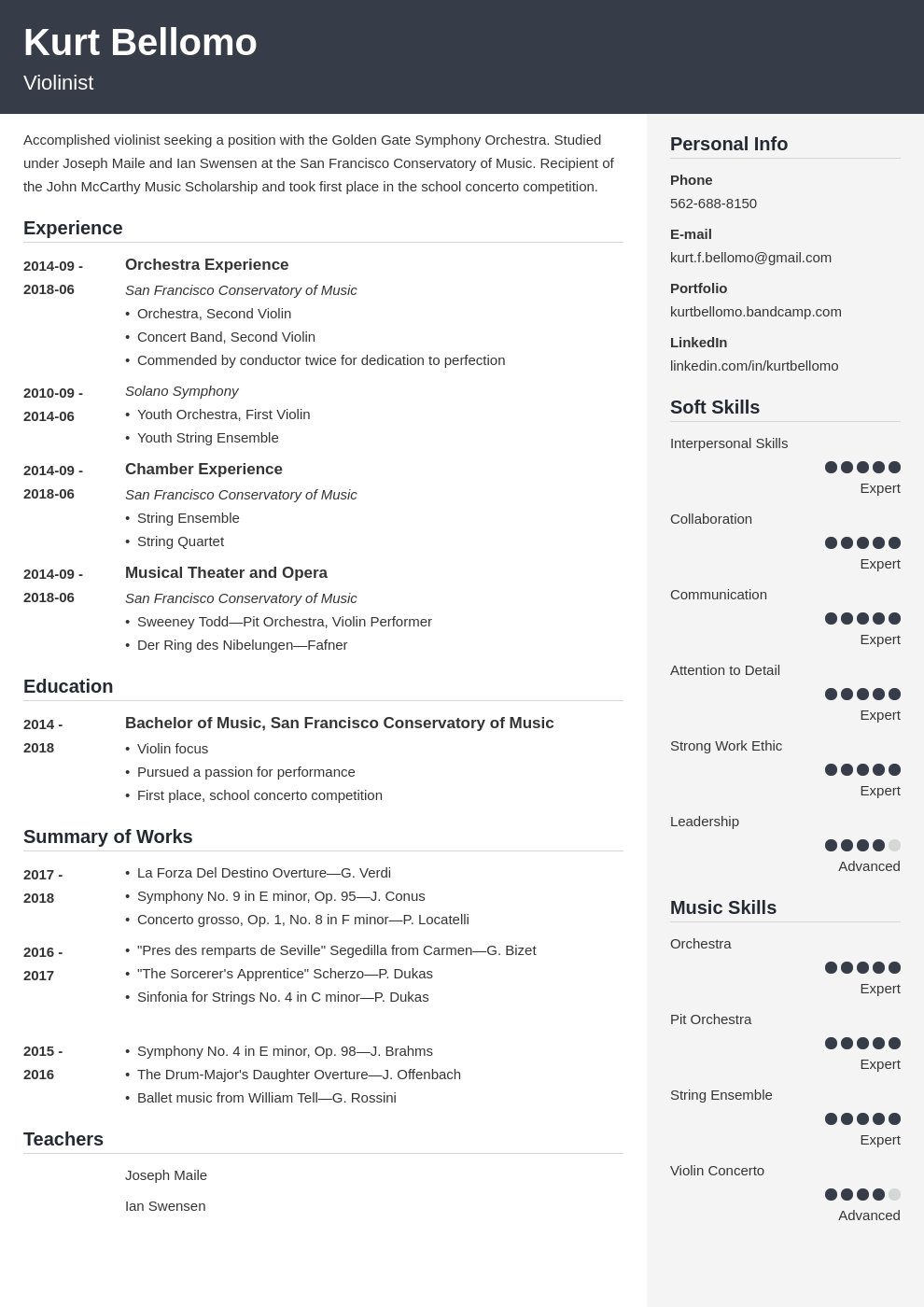music resume example template cubic