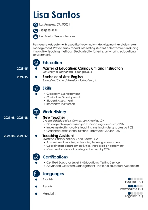 sample resume example