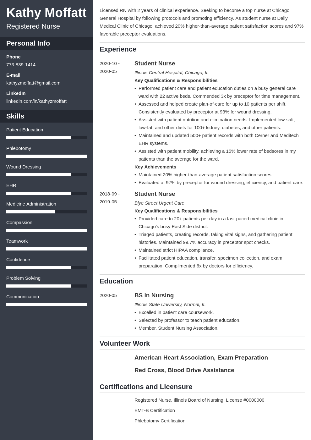 new grad nurse resume sample New grad nurse resume template with ...