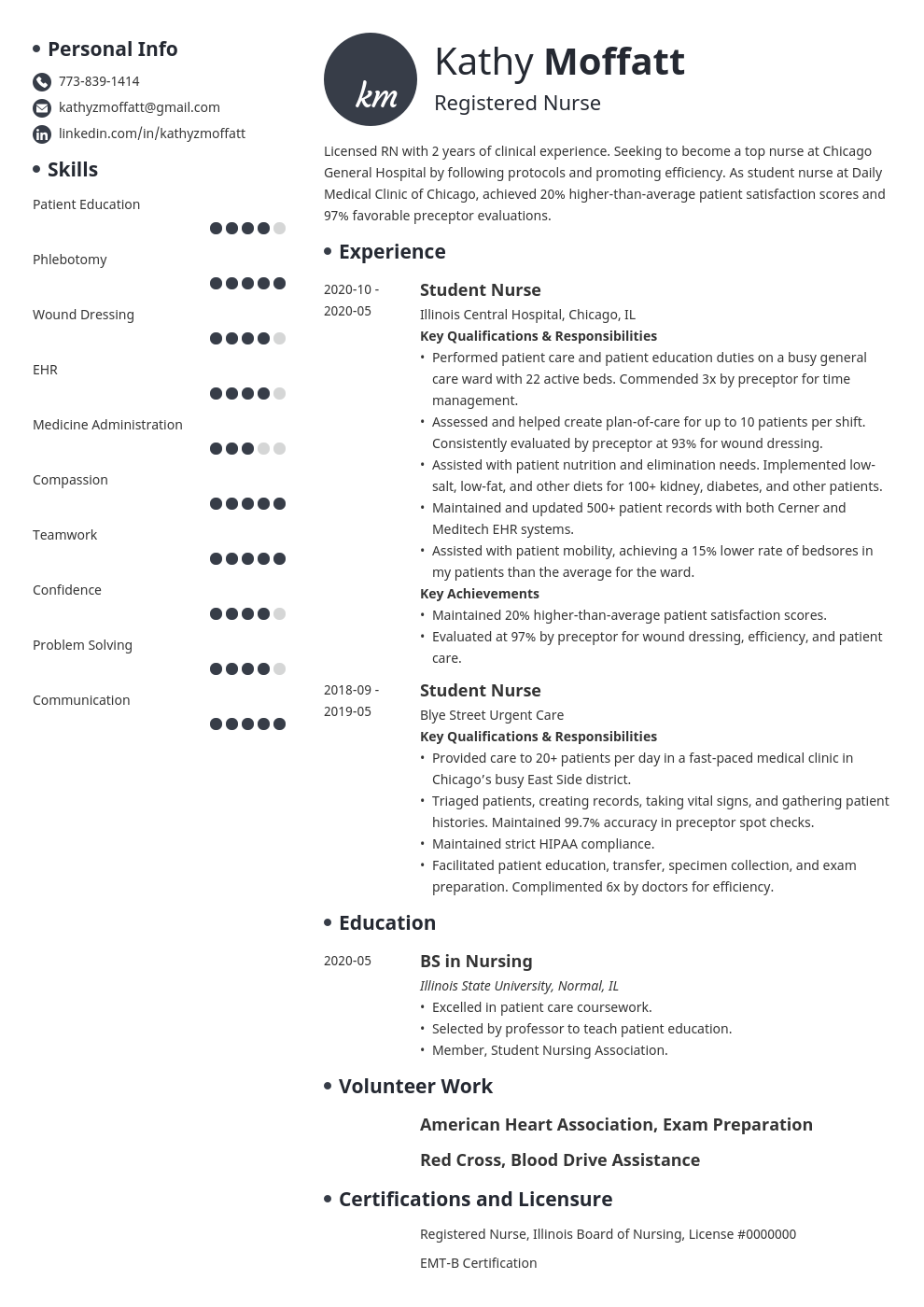 new-grad-nursing-rn-resume-examples-guide