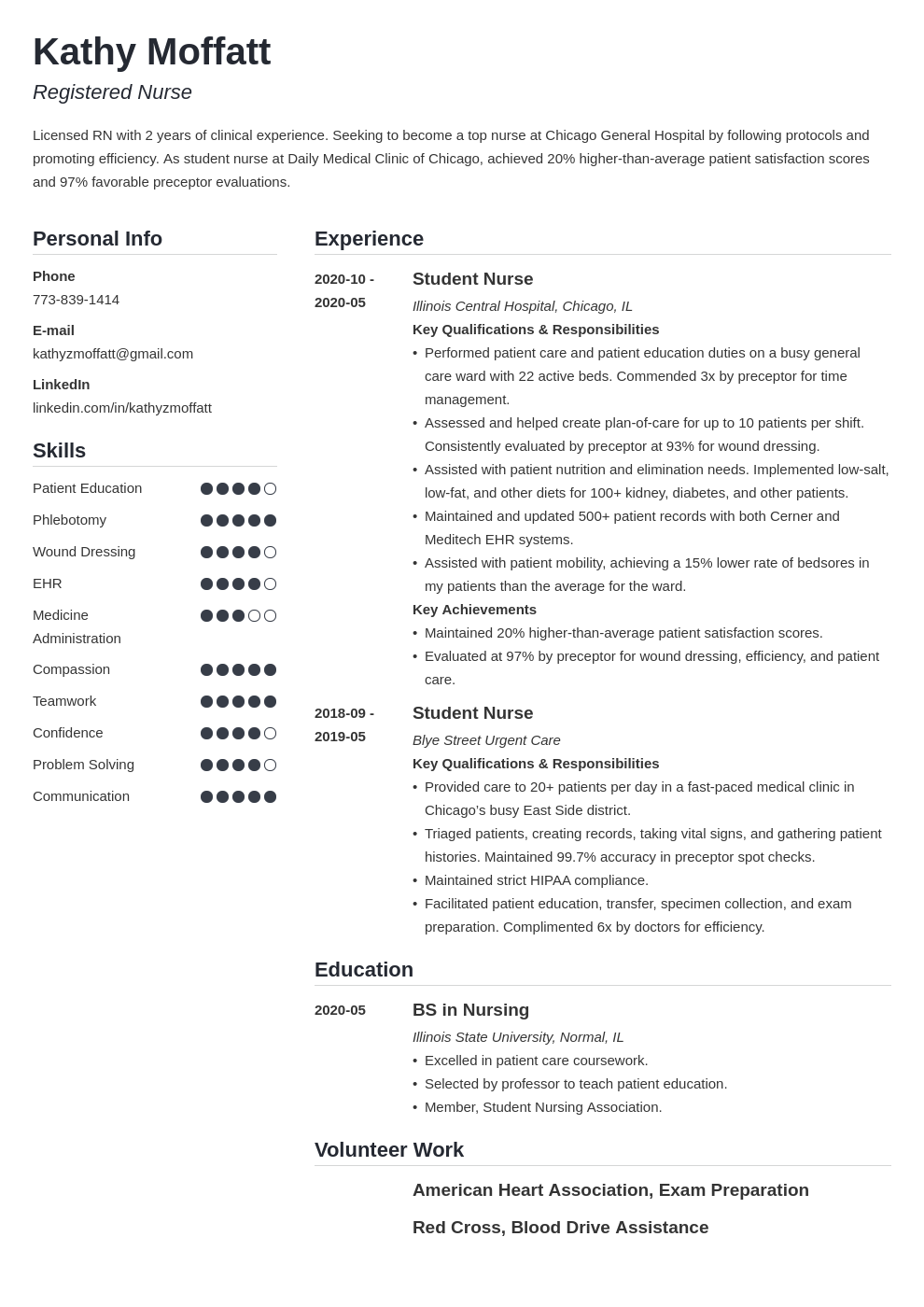 New Grad Nursing Rn Resume Examples Guide