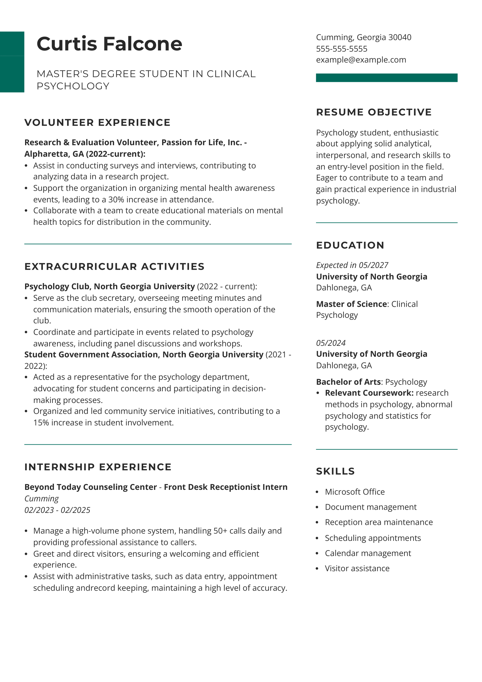 IT Specialist Resume Example