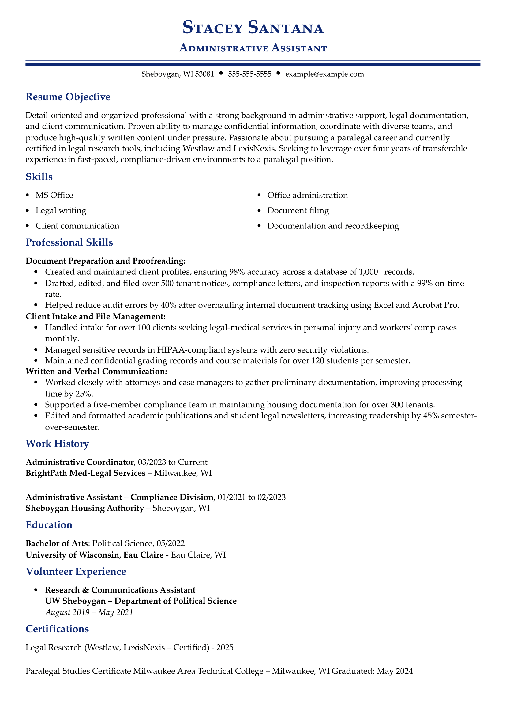 IT Specialist Resume Example