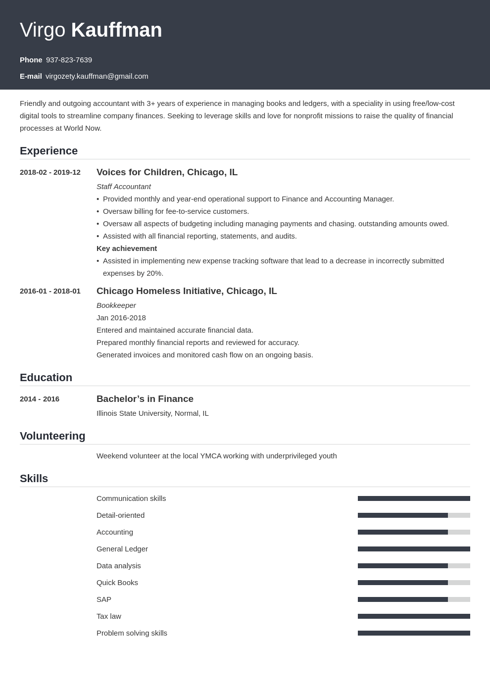 non profit resume example template influx