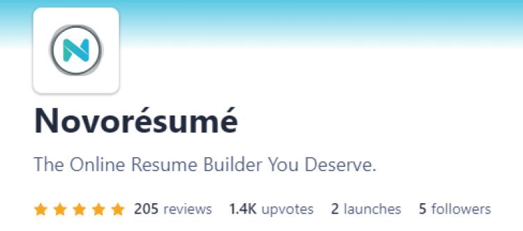 novoresume producthunt review