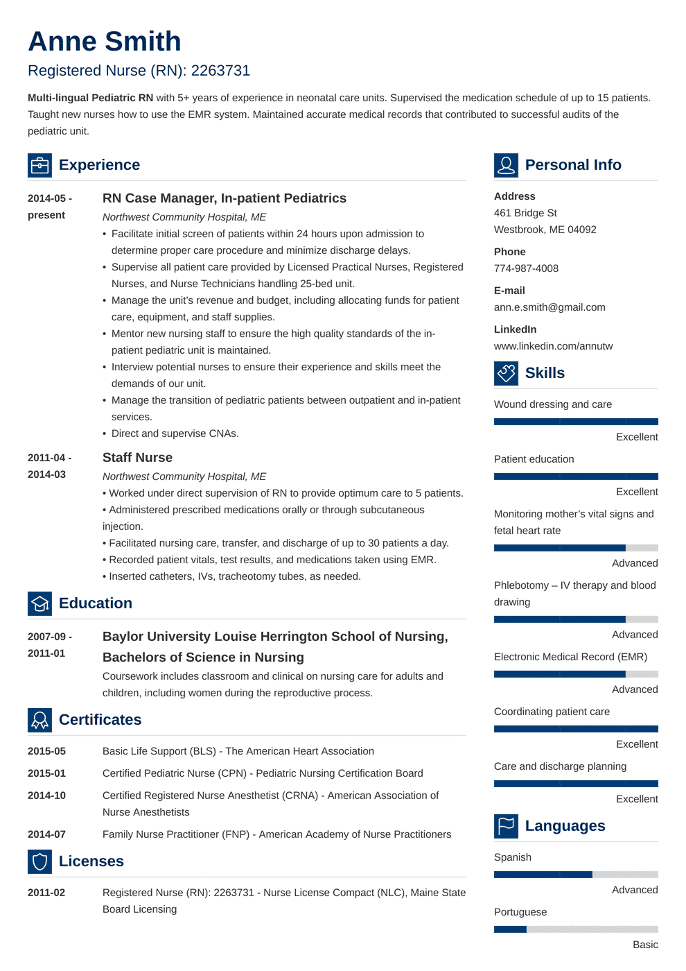 20+ Nursing Resume Examples 2021 Template, Skills & Guide