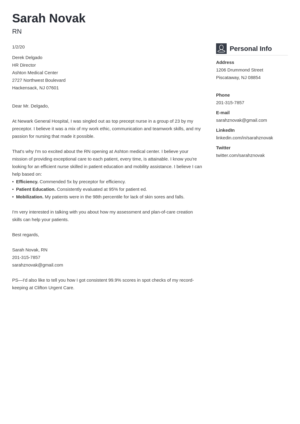 cover letter examples for medical student