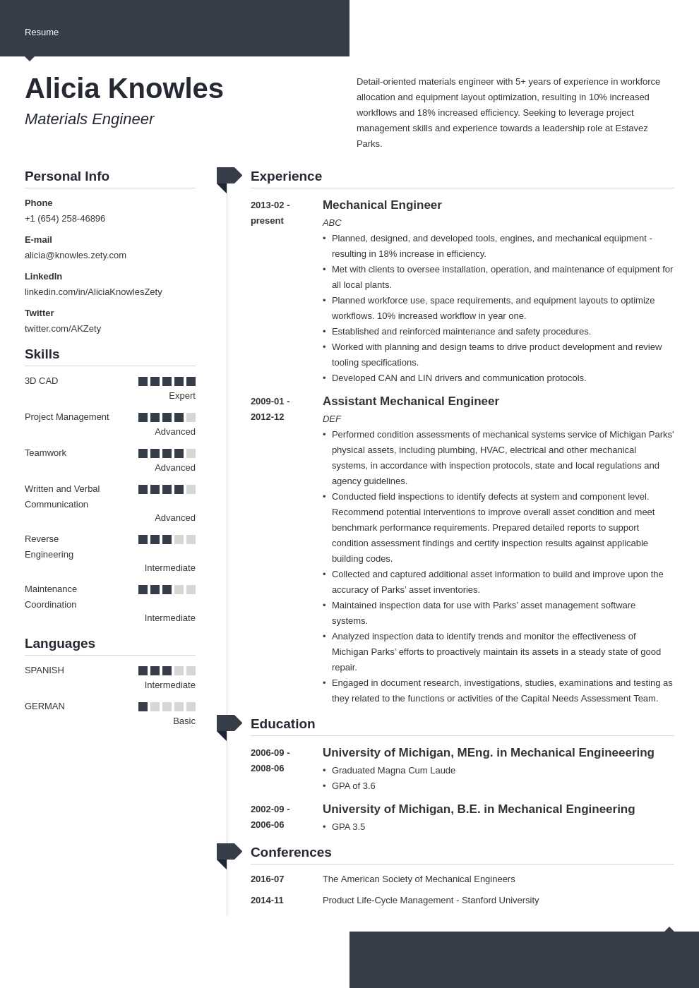 1 page resume template free download