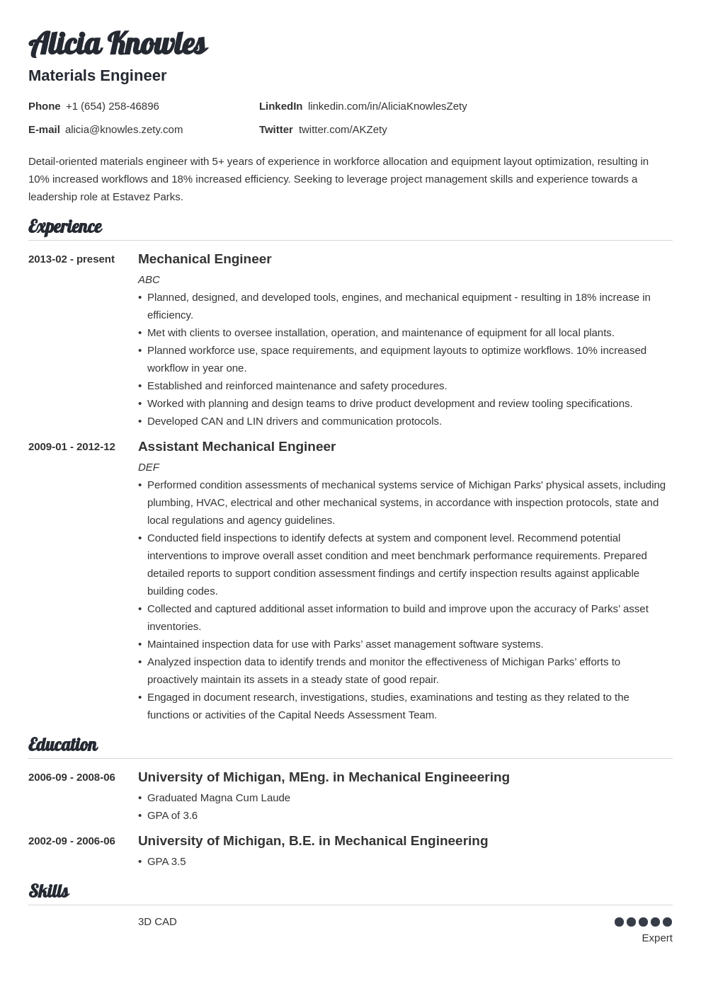 should a resume be one page long