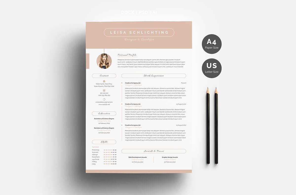 15 E Page Resume Templates [Examples Of 1 Page Format]