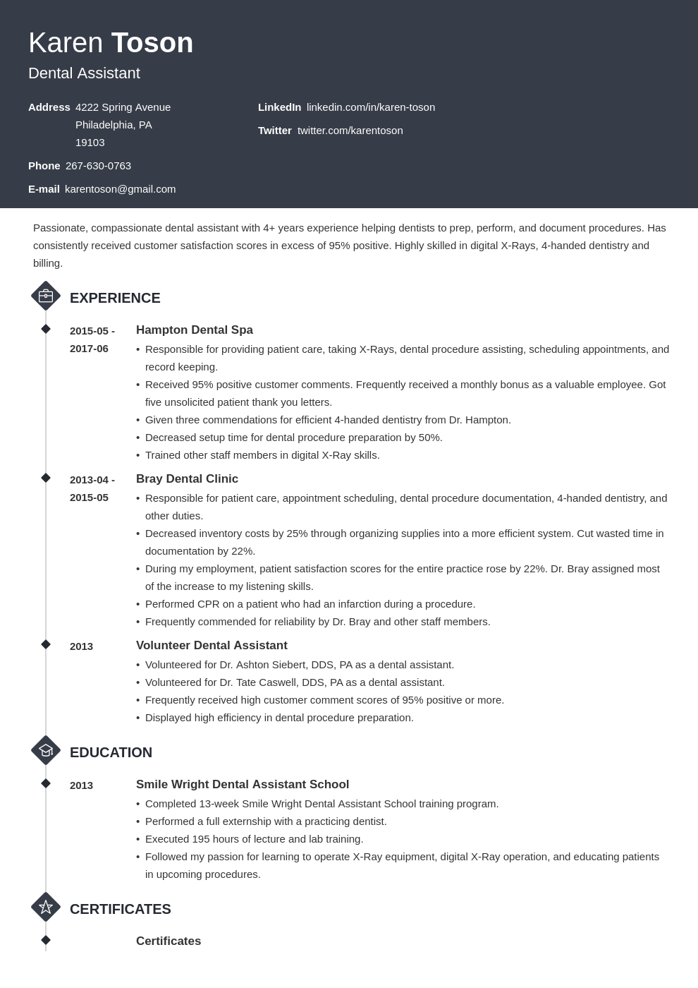 single page resume format download