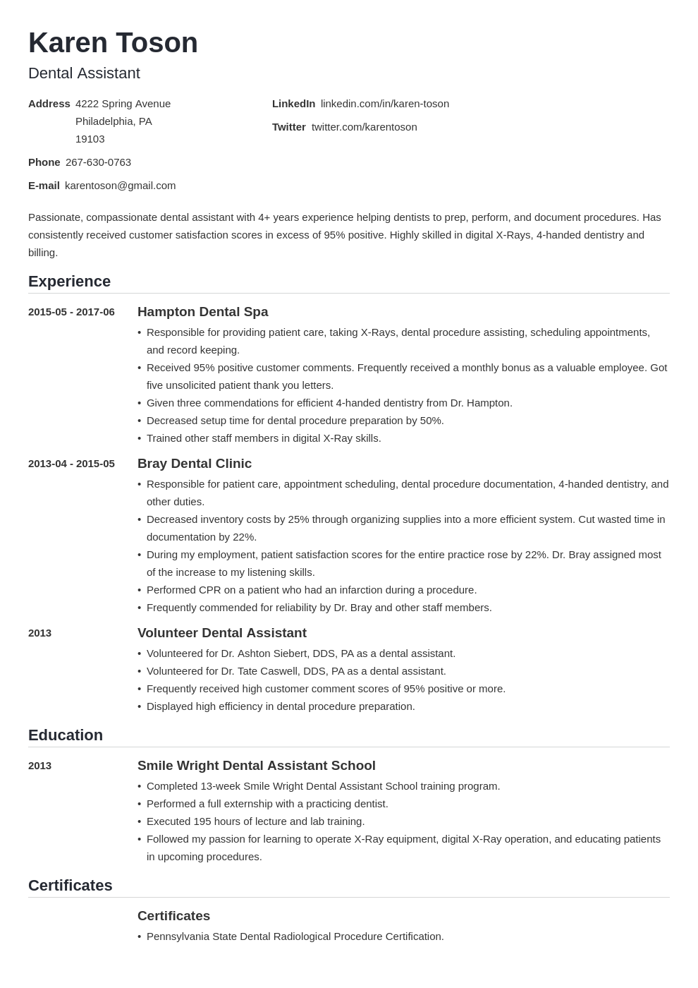 blank one page resume template free download
