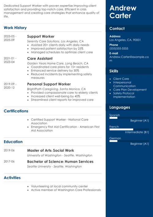 sample resume example