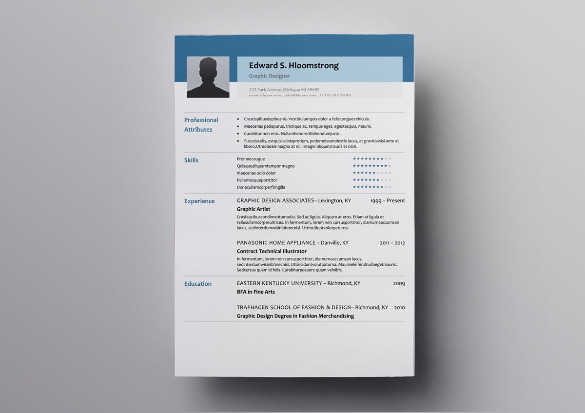 openoffice writer resume template