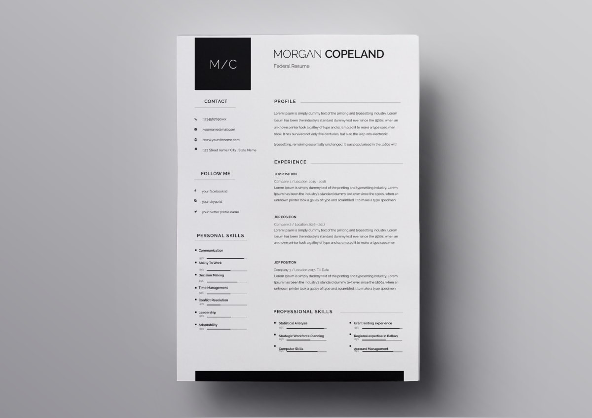 Pages Resume Templates: 10+ FREE Resume Templates for Mac