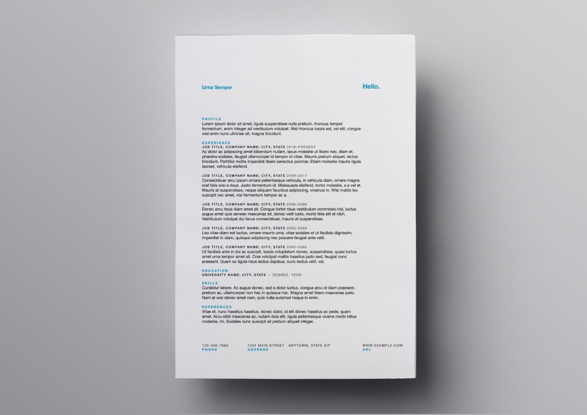 Pages Resume Templates 10 Free Resume Templates For Mac