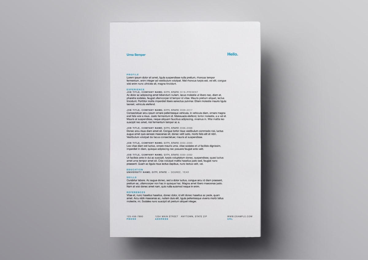 mac pages resume templates