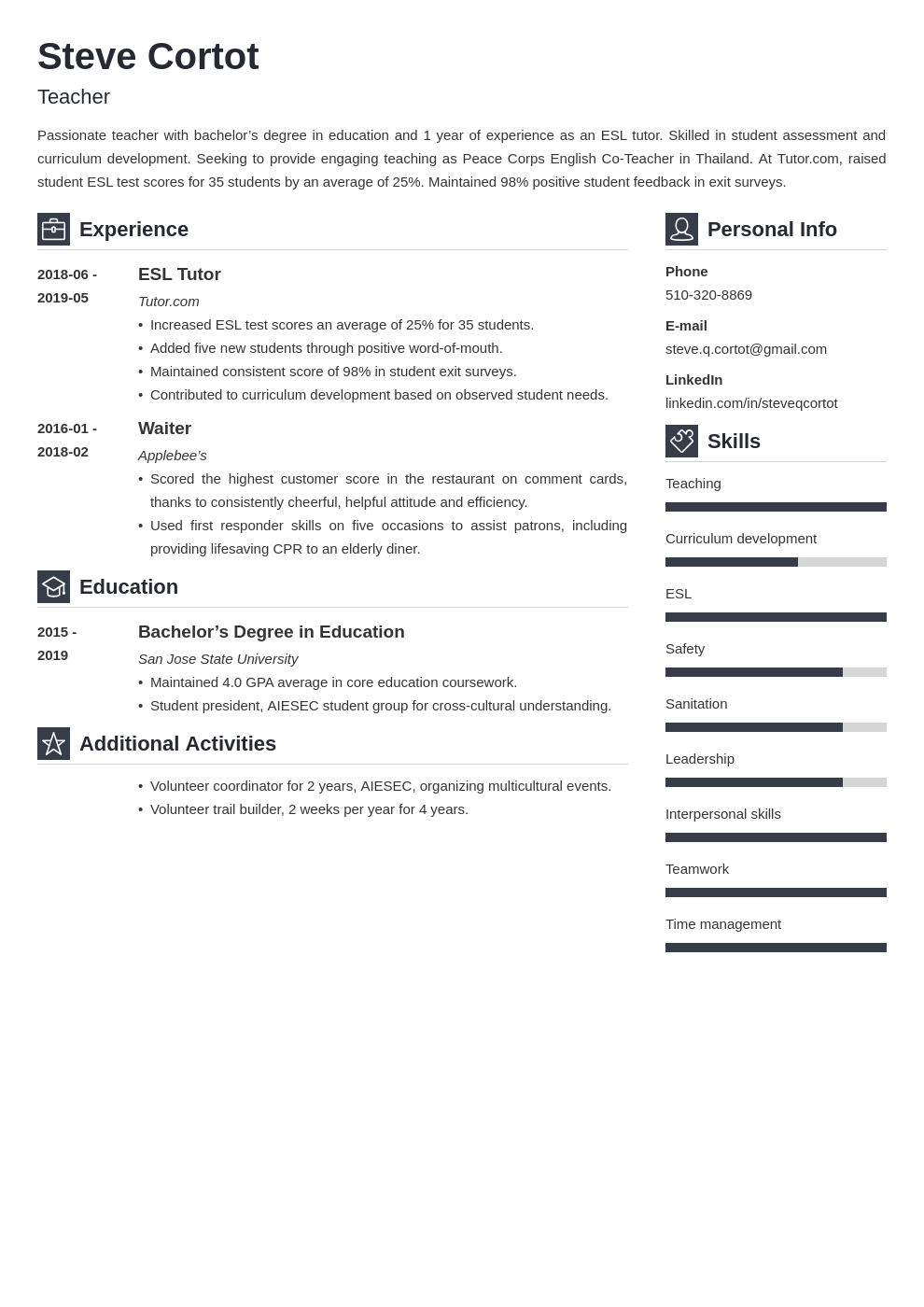 peace corps resume example template vibes