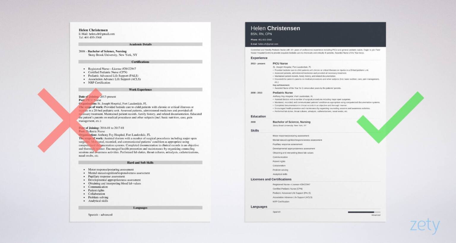 pediatric nurse resume templates