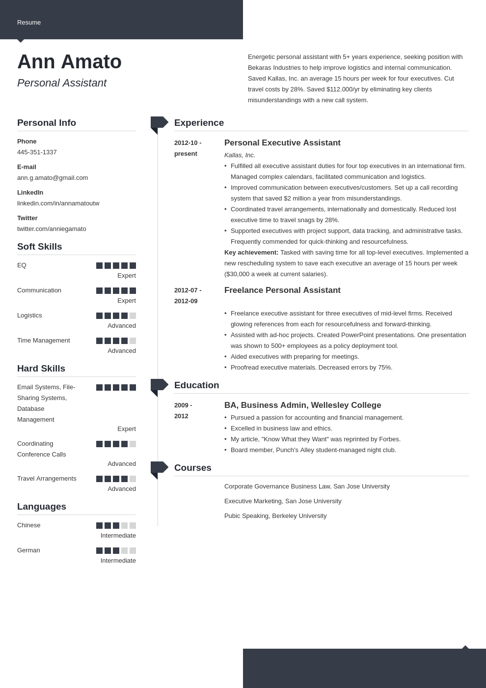 personal assistant resume example template modern