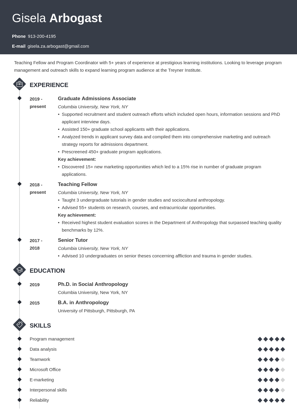 How To Put Phd Student On Resume Student Gen