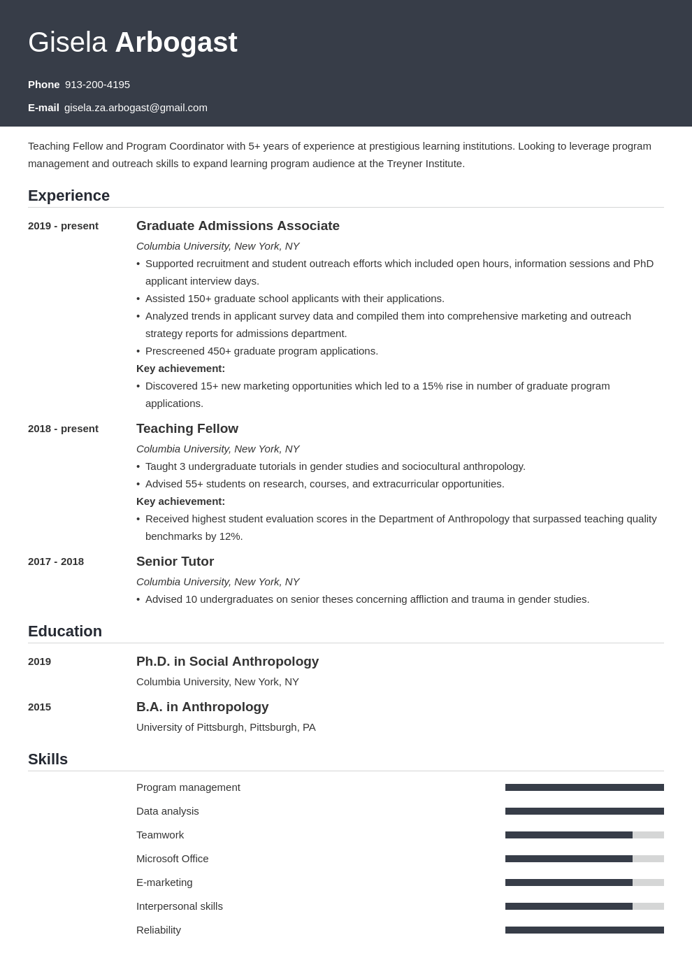 phd resume example template influx