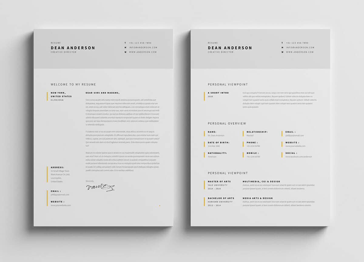 free resume template