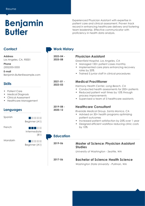 sample resume example