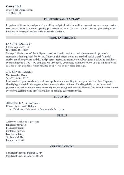 plain text resume