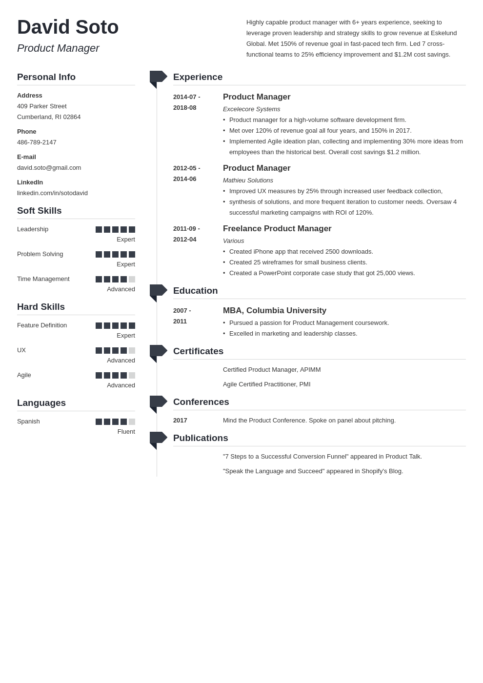 product manager resume example template muse
