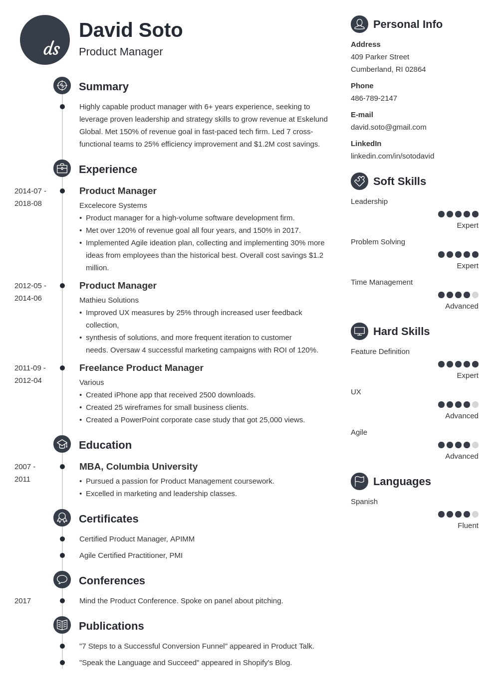 Product Manager Resume Examples Guide Template