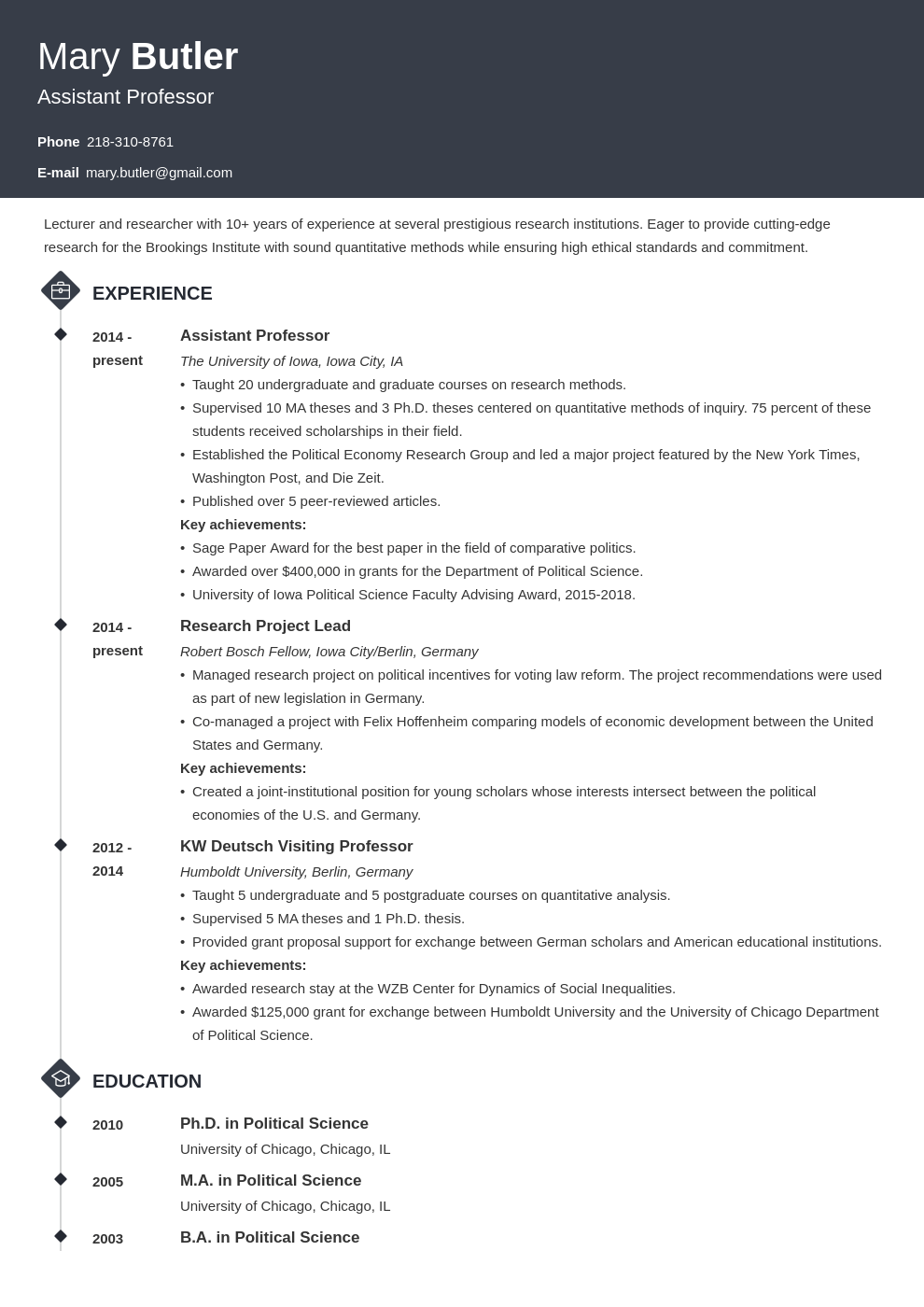 professor resume example template diamond