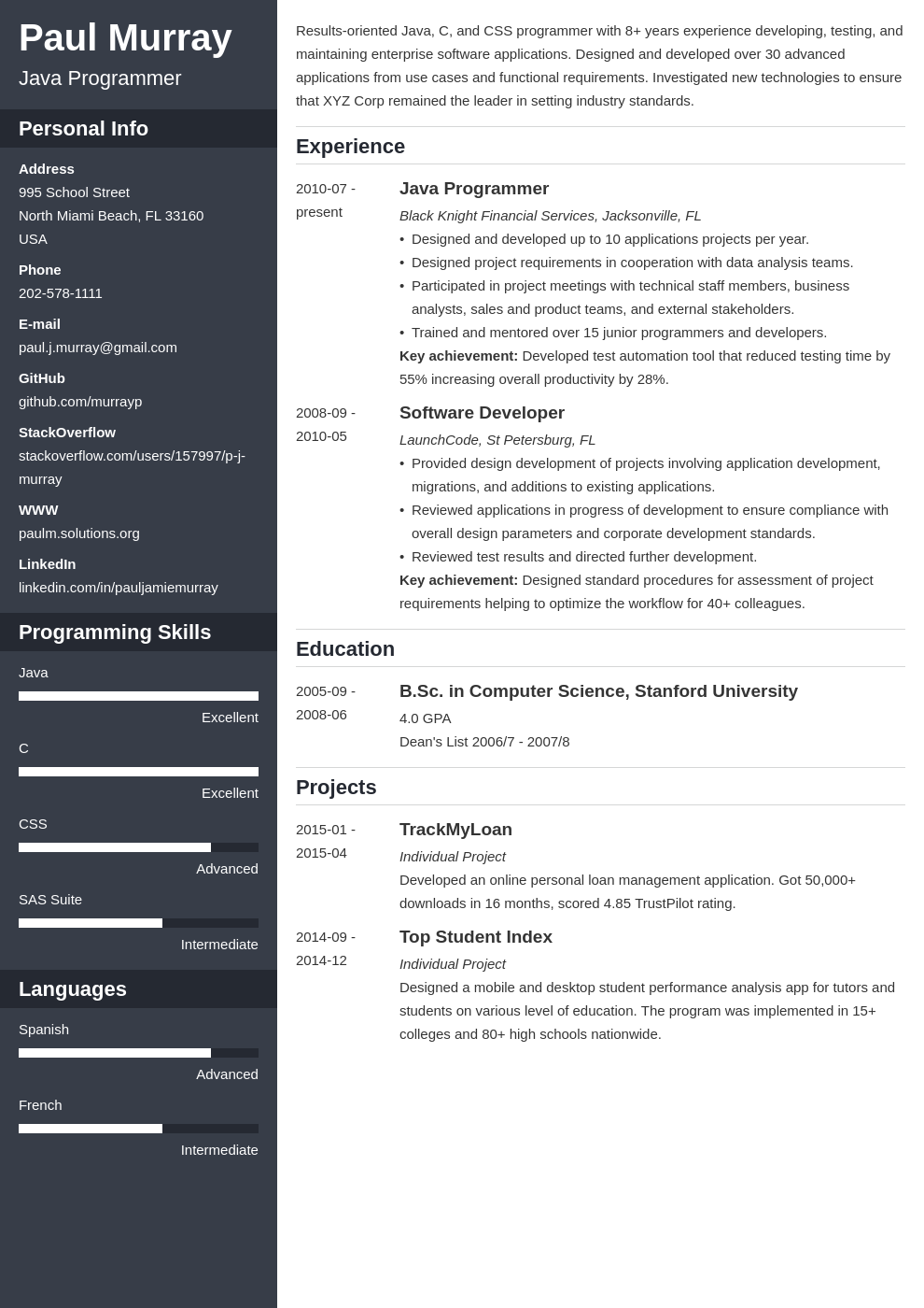 9 Great Programming Projects for a Resume (Examples)