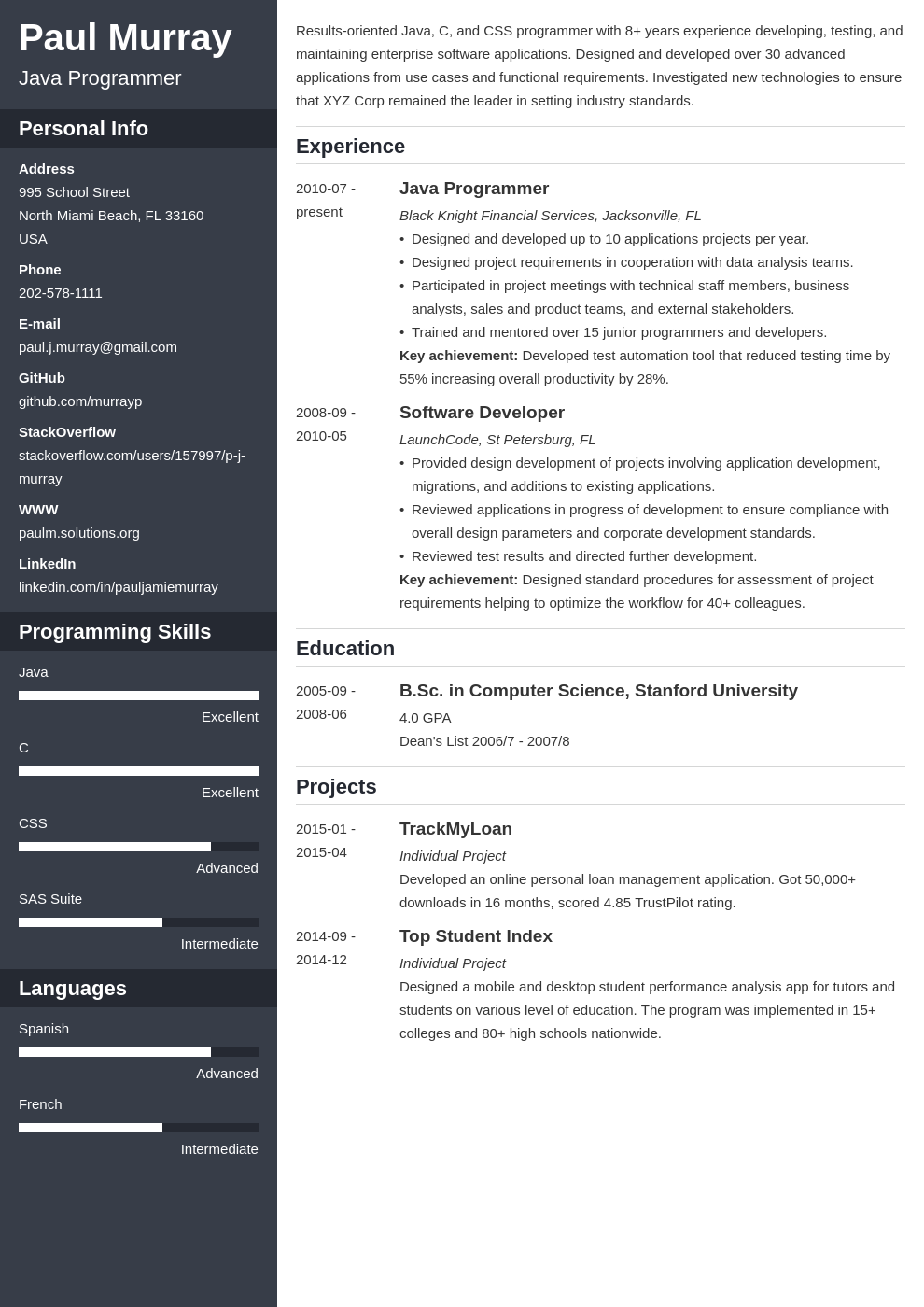 Cv Projects Section Resume Manager Project Sample Examples Samples Pdf Word
