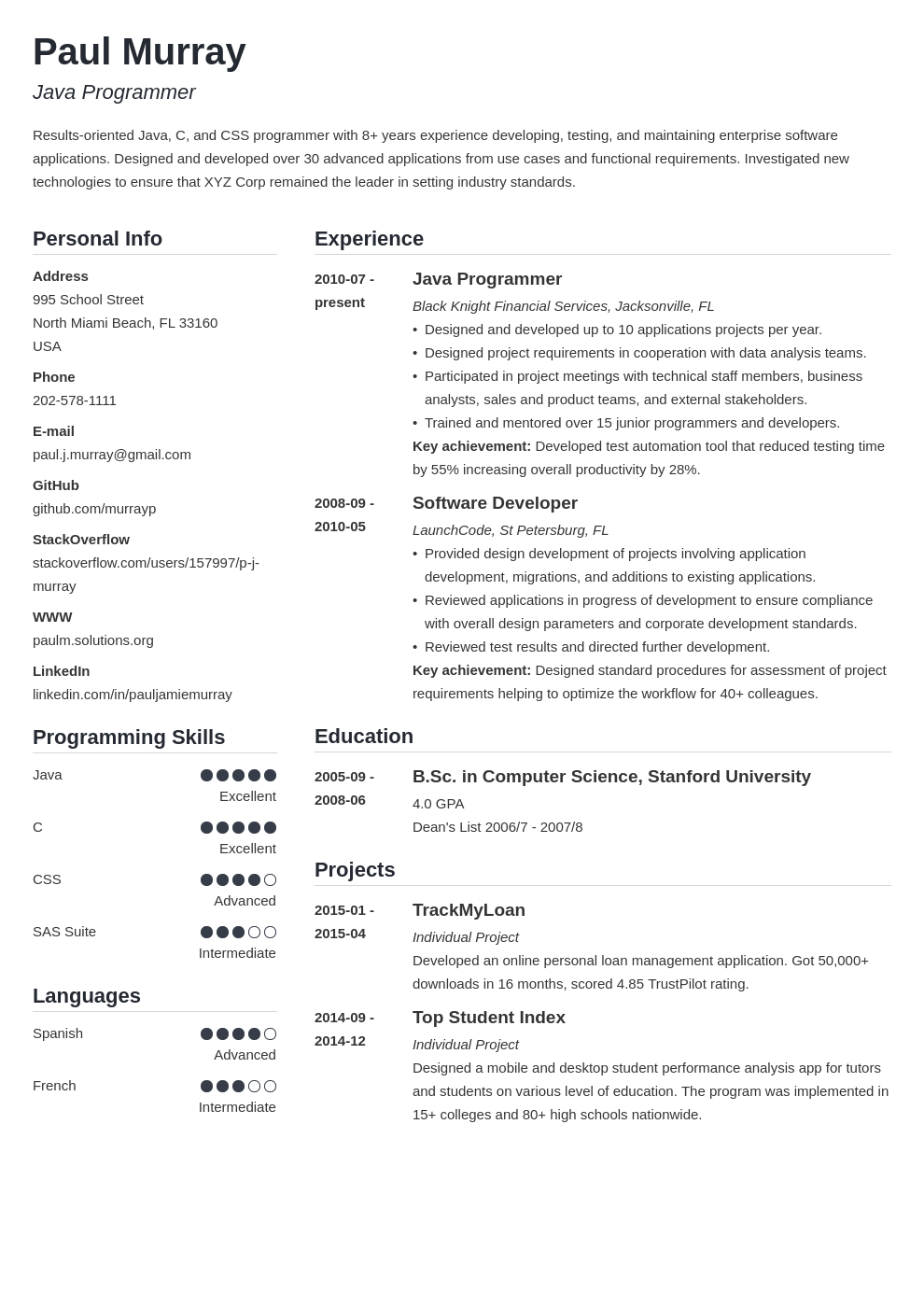 9 Great Programming Projects for a Resume (Examples)