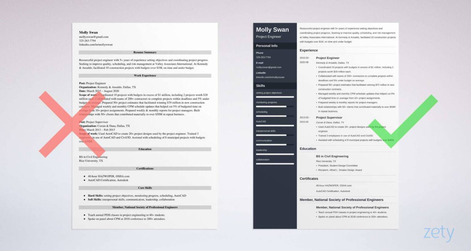 resume templates for word science engineer