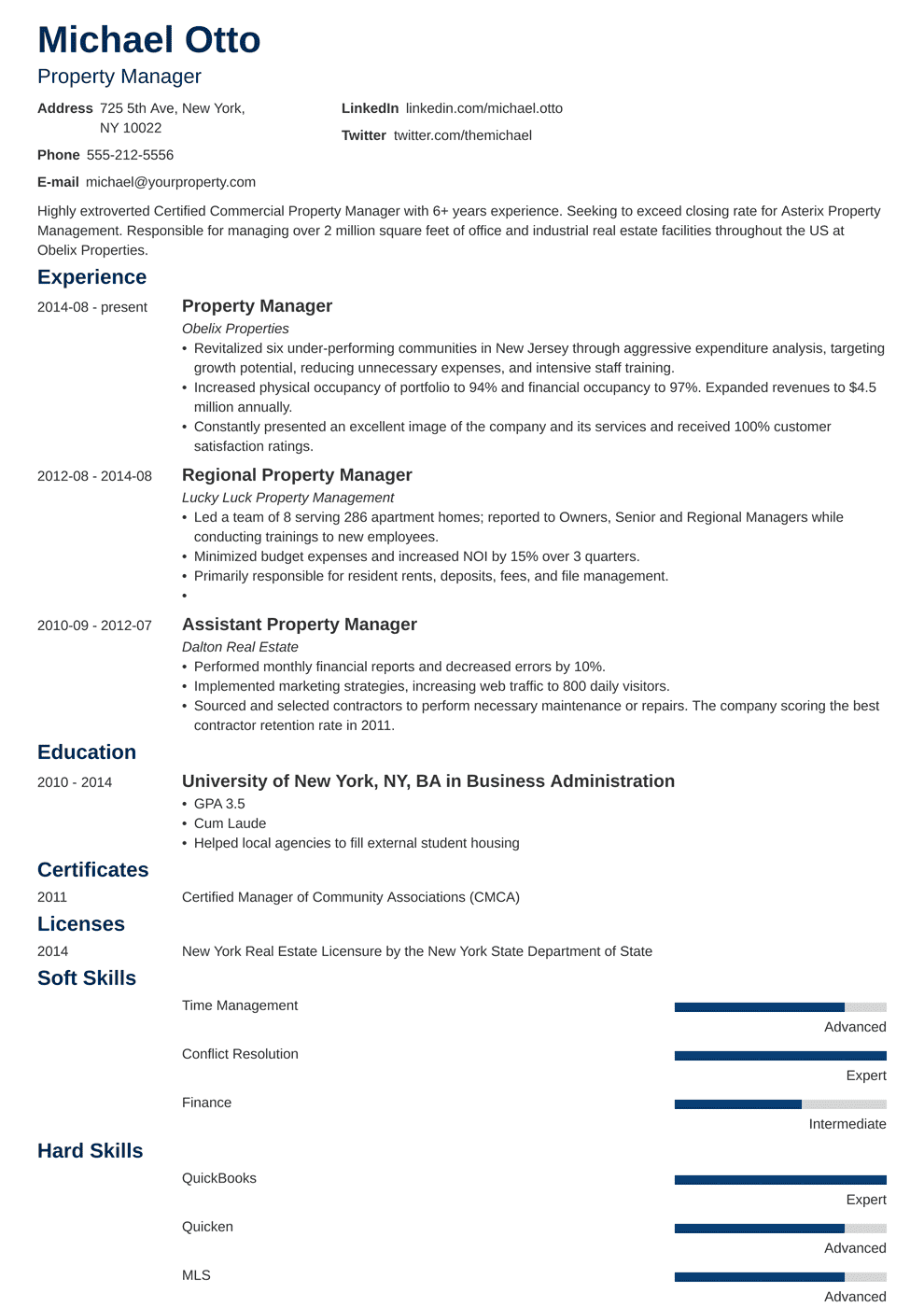 Property Manager Duties For Resume : Property Manager Resume Sample Mintresume : Design and writing good resume is an art form and can make the difference between getting lost in the pile.