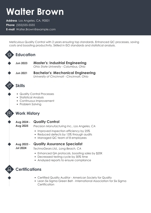 sample resume example