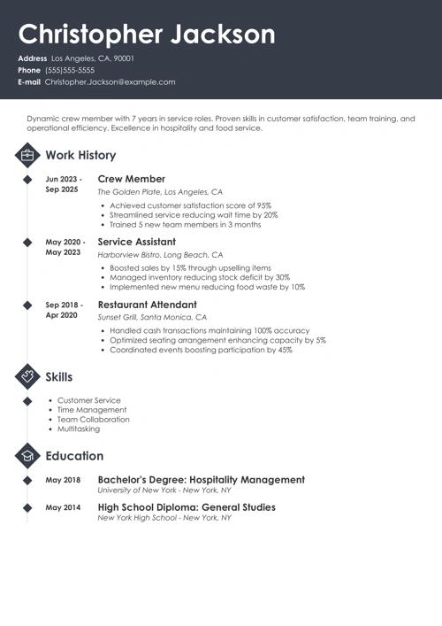 sample resume example