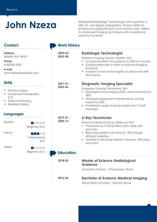 sample resume example
