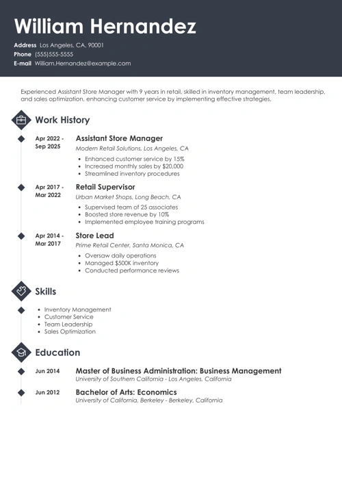 sample resume example