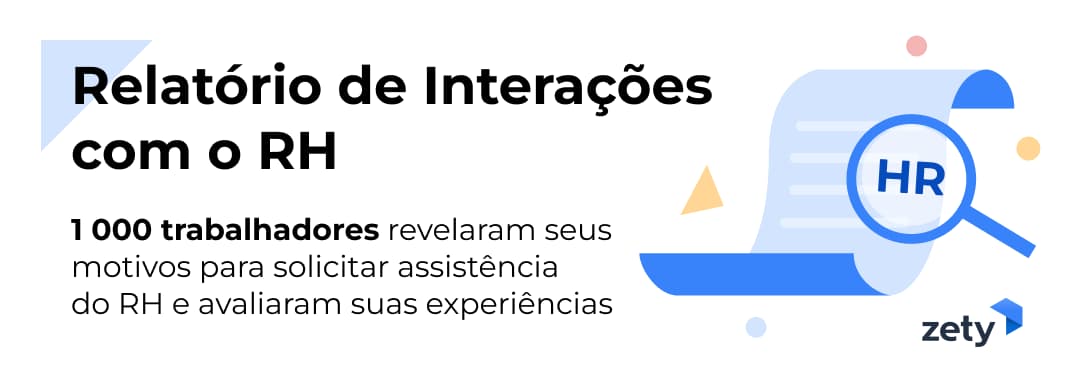 relatório de interações com o RH da Zety