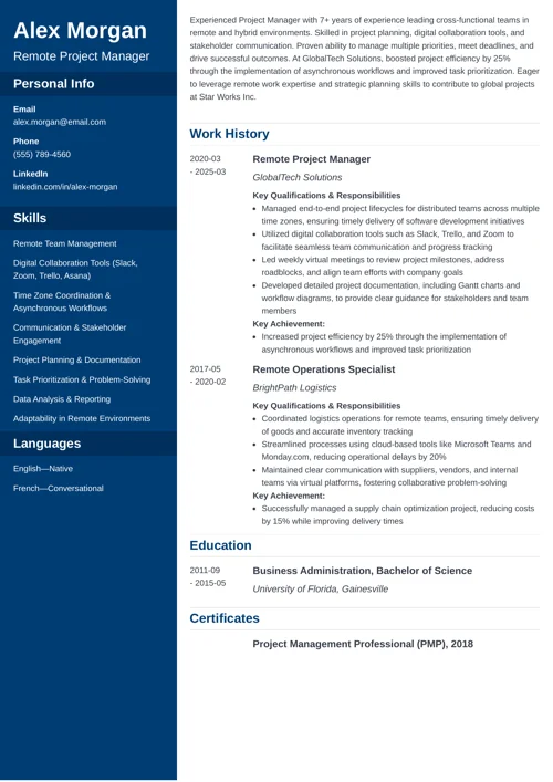 How To Write A Remote Job Resume with Examples How To Write A Remote Job Resume with Examples