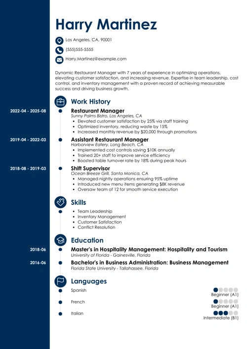 sample resume example