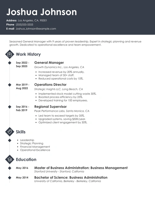 sample resume example