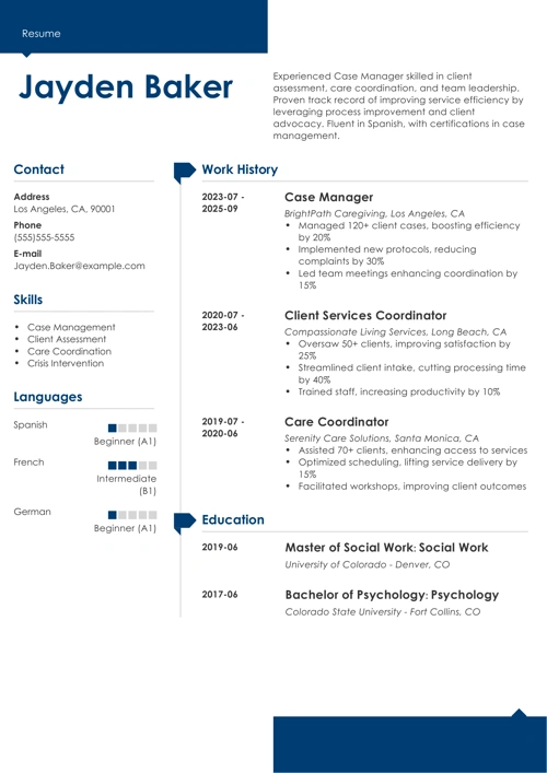 sample resume example