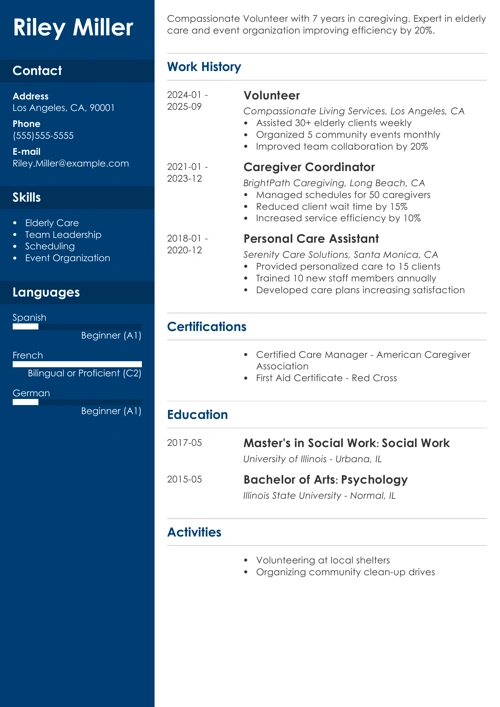 sample resume example