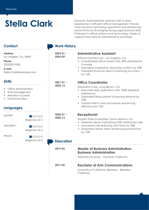 sample resume example